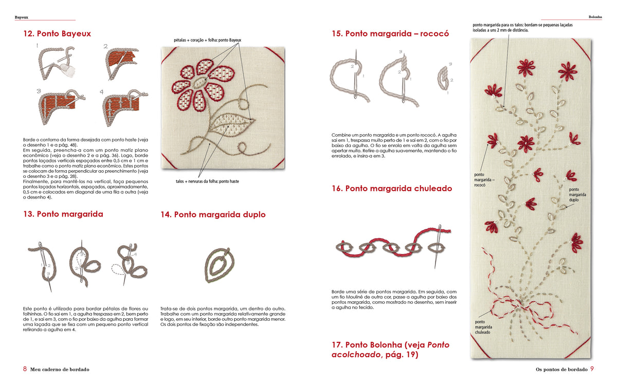 Meu Caderno de Bordado, Marie Suarez - livro