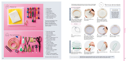 Bordar com cores, Miriki Shiromura - livro