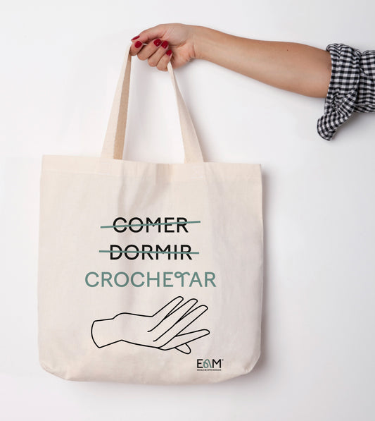 Ecobag EAM – Comer, Dormir e Crochetar